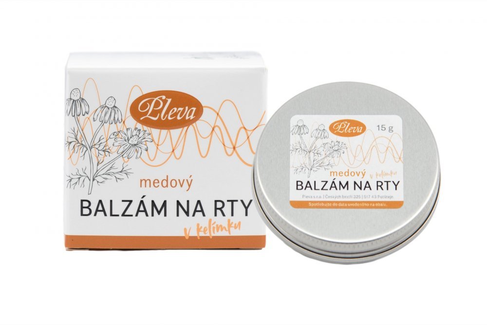 Pleva Medový balzám na rty v kelímku 12 g